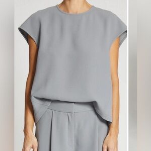 Saint Art New York - Soraya Top in Powder Grey Crepe Size‎ Small New With Tags